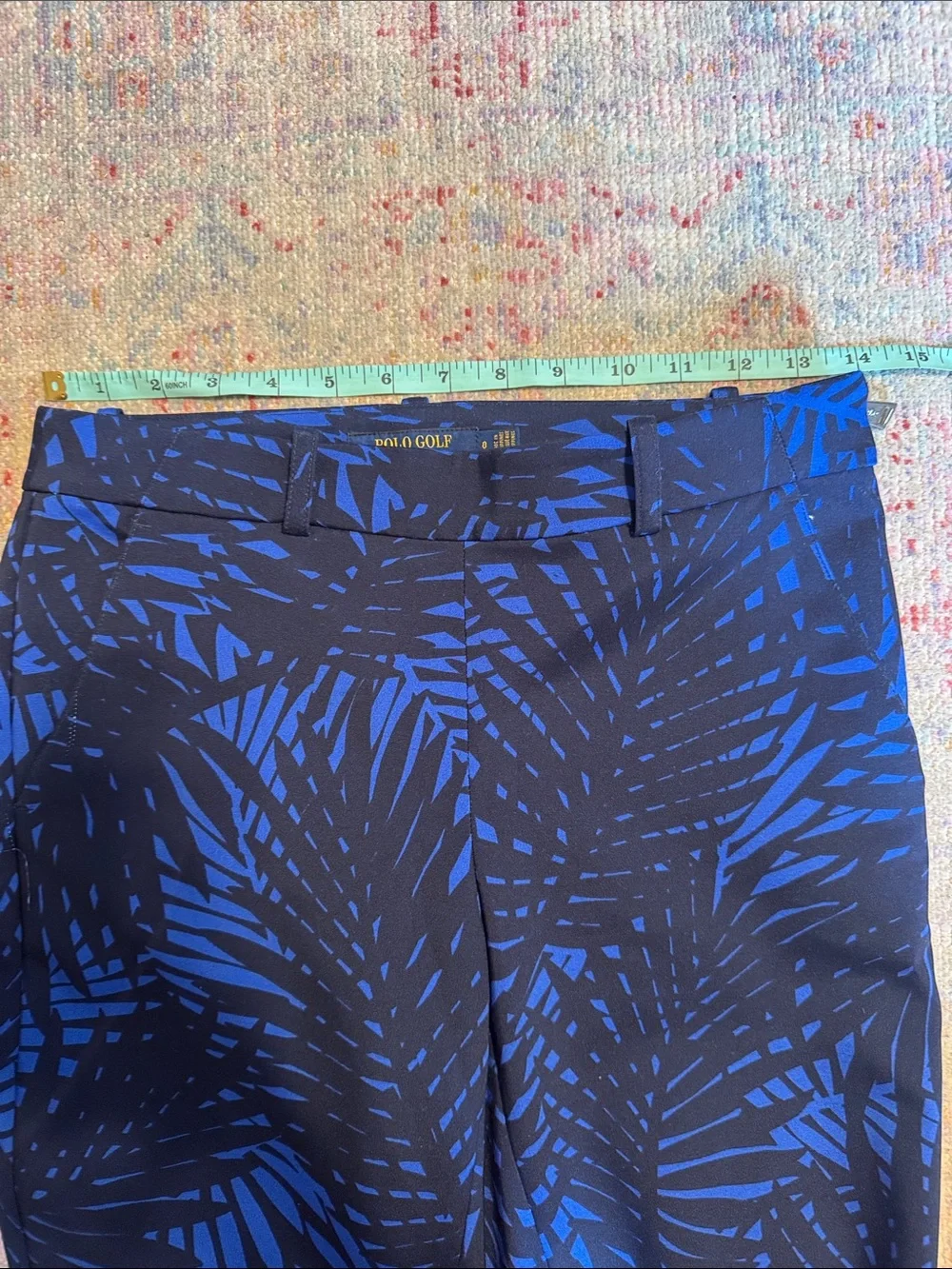 Polo Ralph Lauren Blue Palm-Print Golf Pants